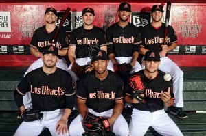 Los latinos que forman parte de los D-Backs. Foto: Jennifer Stewart/Arizona Diamondbacks    