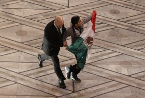 Adán Cortés Salas interrumpió la ceremonia de entrega del premio Nobel de la Paz en Oslo.