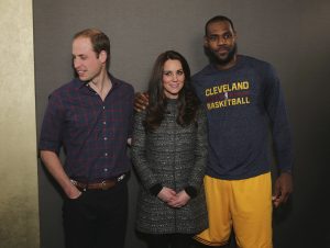 The Duke And Duchess Of Cambridge Attend Cleveland Cavaliers v Brooklyn Nets