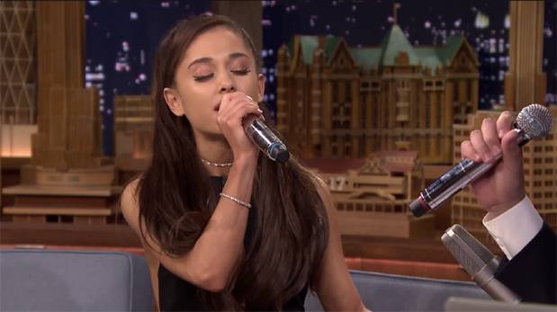 Ariana Grande imitó perfectamente a Celine Dion