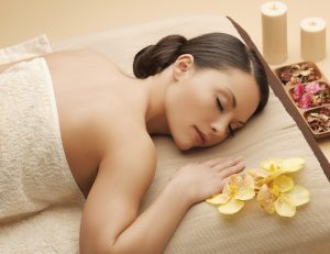 picture of beautiful woman in spa salon