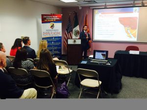 El seminario de negocios fue presentado por la Comisión de Desarrollo Industrial de Mexicali y el Consulado General de México en Phoenix. Foto: Mixed Voces 