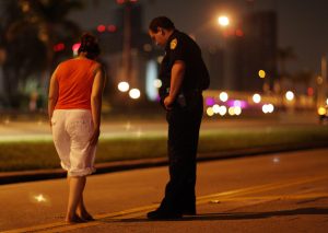 MIAMI - JULY 04:  City of Miami police officer E. Dominguez conducts a field sobriety test at a DUI traffic checkpoint June 4, 2007 in Miami, Florida. Several law enforcement agencies were conducting the checkpoint and conducting saturation patrols to help save lives during the 4th of July holiday. The National Safety Council has rated the  July 4th holdiay as one of most lethal holidays for drivers, with alcohol factoring into nearly half of all motor vehicle deaths.  (Photo by Joe Raedle/Getty Images)