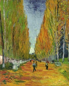 La pintura "L’Allée des Alyscamps" fue subastada en Nueva York. Foto: Sotheby's vía AP)