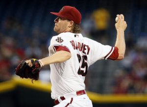 Arizona Diamondbacks pitcher Archie Bradley (25) throws against the Atlanta Braves during the third inning of a baseball game, Monday, June 1, 2015, in Phoenix. (AP Photo/Matt York)