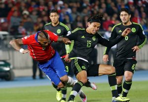 Chile Soccer Copa America Chile Mexico