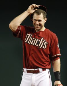 Arizona Diamondbacks first baseman Paul Goldschmidt in the first inning during a baseball game against the Colorado Rockies, Sunday, July 5, 2015, in Phoenix. (AP Photo/Rick Scuteri)