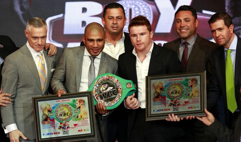 CMB hará cinturón especial para ‘Canelo’ vs Cotto