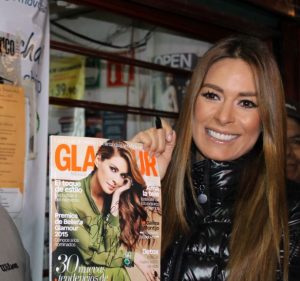 Galilea convivió con los voceadores. Foto: Cortesía de la revista Glamour