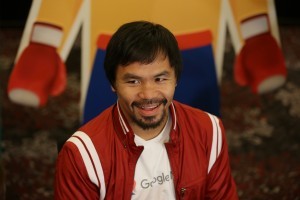 Pacquiao, quien enfrentará a Bradley el 9 de abril en la que podría ser su última pelea, se disculpó el martes por las declaraciones que formuló el día previo.