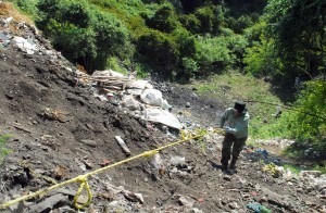 peritaje se realizó para comprobar o desmentir la hipótesis de que los alumnos de la Escuela Normal Rural “Raúl Isidro Burgos” de Ayotzinapa que permanecen desaparecidos fueron incinerados en ese sitio del municipio de Cocula.