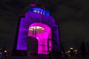 El Monumento a la Revolución, máximo símbolo del movimiento que cambió la historia de México. Foto: Notimex