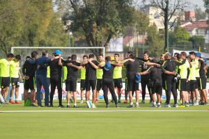 Las Águilas del América ya entrenan en sus instalaciones de Coapa, con miras al Torneo Clausura 2016 de la Liga MX. Foto: Notimex