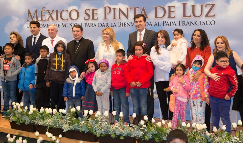 “México se Pinta de luz” para recibir al Papa Francisco