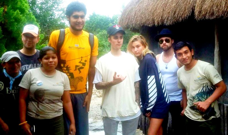 Justin Bieber de aventura en Jungla Maya