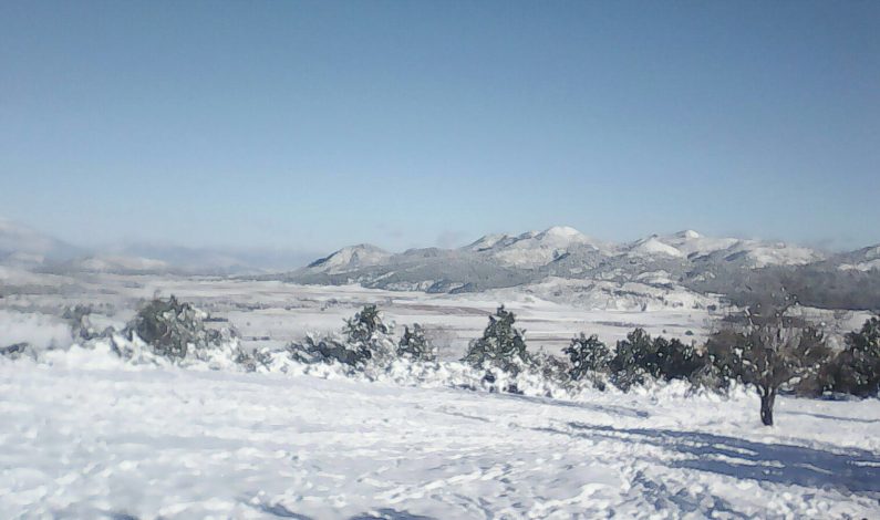 Nevó en tierra de “El Bronco”