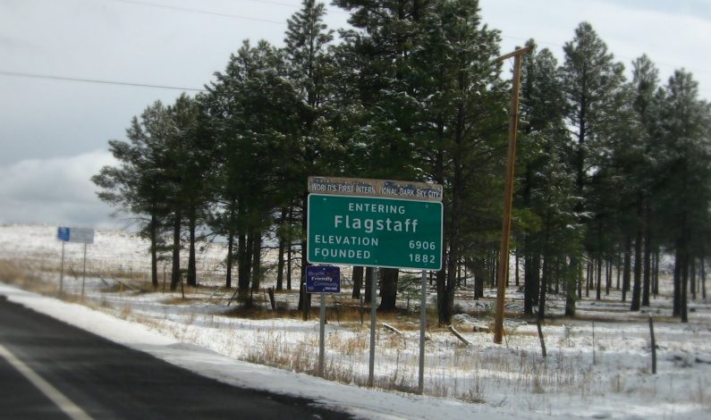 Azotan fuertes nevadas zona de Flagstaff