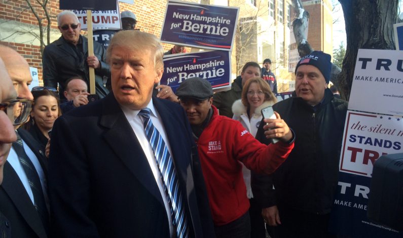 Trump y Sanders ganan en New Hampshire