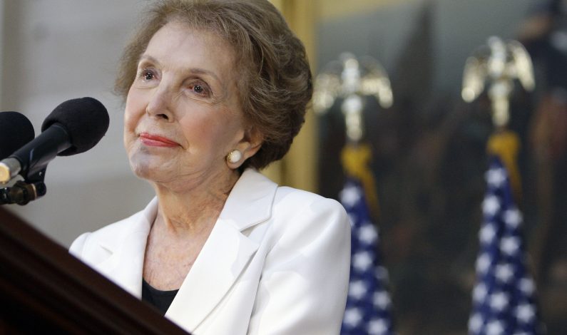 Falleció la ex primera dama Nancy Reagan