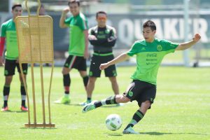 60718069. México, 18 Jul 2016 (Notimex-Isaías Hernández).- La selección Nacional Olímpica continúa con su preparación de cara a los Juegos Olímpicos Río 2016, hoy en el n el Centro de Alto Rendimiento (CAR) de la Federación Mexicana de Futbol (FMF). NOTIMEX/FOTO/ISAÍAS HERNANDEZ/IHH/SPO/RIO16/